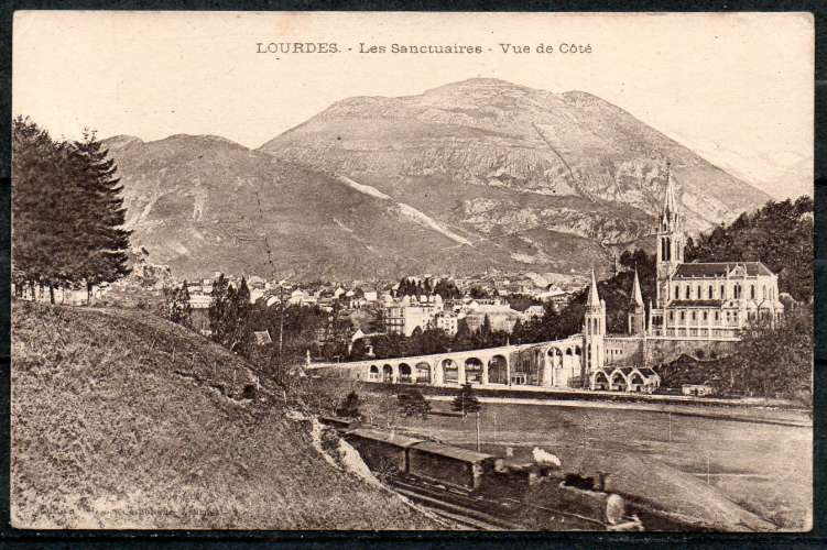 Ferroviaire Pothion 3480 TARBES à TOULOUSE 1918 sur CP LOURDES