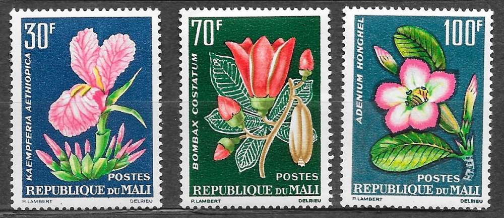 Mali n°57 à/to 59 fleur 1963 **