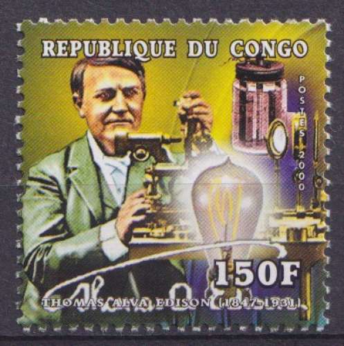 Congo 2000 Y&T 1079CC neuf ** - Thomas Edison 