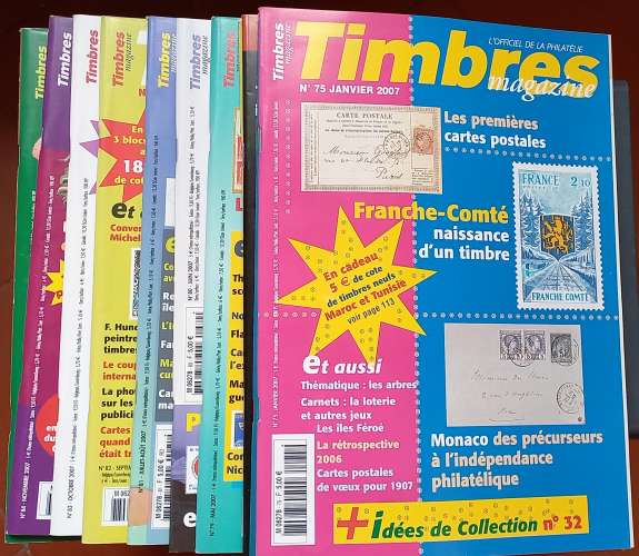 2007 - Timbres Magazine – Année complète