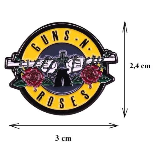 Pin's Neuf Pins - Guns N' Roses Guns and Roses