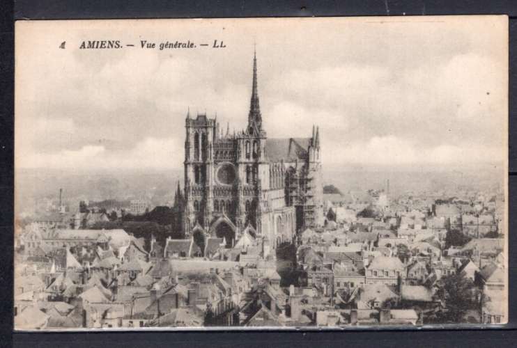 FRANCE CPA CARTE POSTALE  80 SOMME AMIENS VUE GENERALE