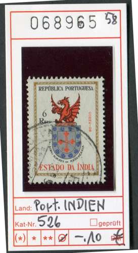 Inde Portugaise 1958 - Michel 526 - oo oblit.