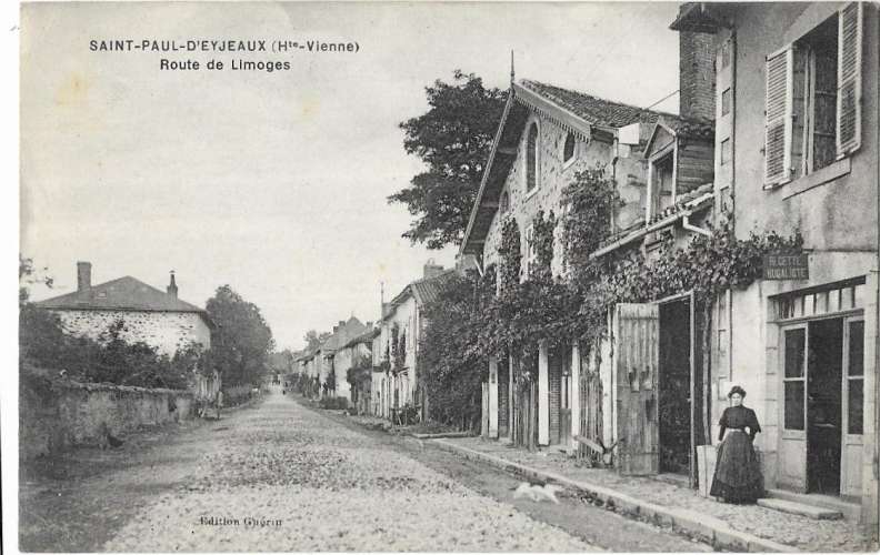 SAINT PAUL d'EYJEAUX: route de Limoges - édit Guérin