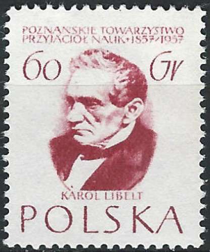 Pologne - 1957 - Y & T n° 916 - MH