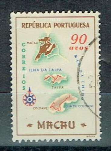 PT MACAO 1956 - YT 381 OBLITÉRÉ.