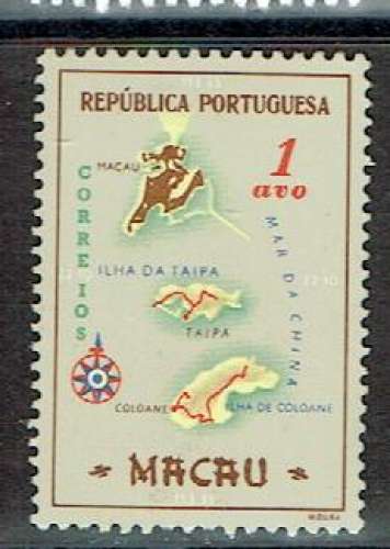 PORTUGAL MACAO 1956 - YT 375 MH.