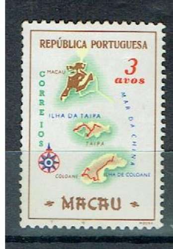 PORTUGAL MACAO 1956 - YT 376 MH.