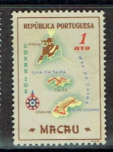 PORTUGAL MACAO 1956 - YT 375 NEUF SANS GOMME