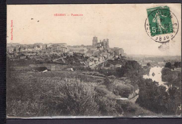 FRANCE CPA CARTE POSTALE 34 HERAULT BEZIERS PANORAMA