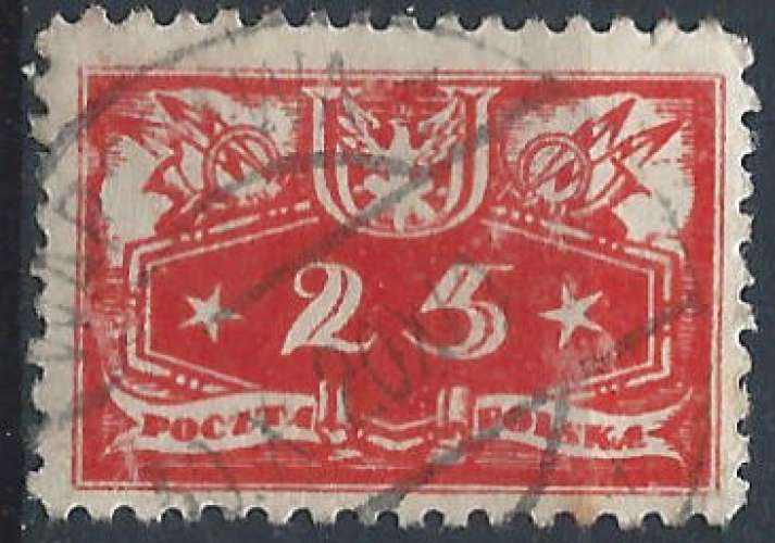 Pologne - 1920 - Y & T n° 5 Timbre de service - O.