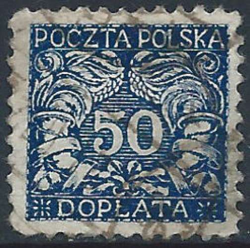 Pologne - 1919 - Y & T n° 28 Timbre-taxe - O.