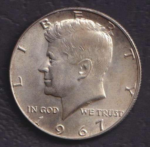 Etats Unis 1967  1/2 dollar Kennedy half dollar 