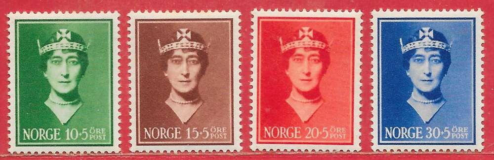 Norvège n°195 à/to 198 reine Maud 1939 *