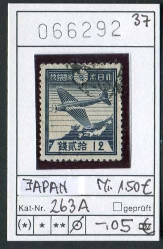 Japon 1937 - Michel 263 A - oo oblit.