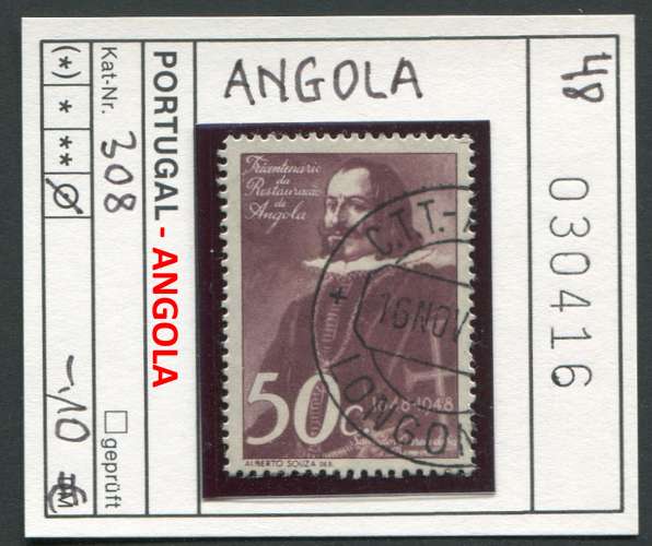 Portugal - Angola 1948 - Michel 308 - oo oblit.