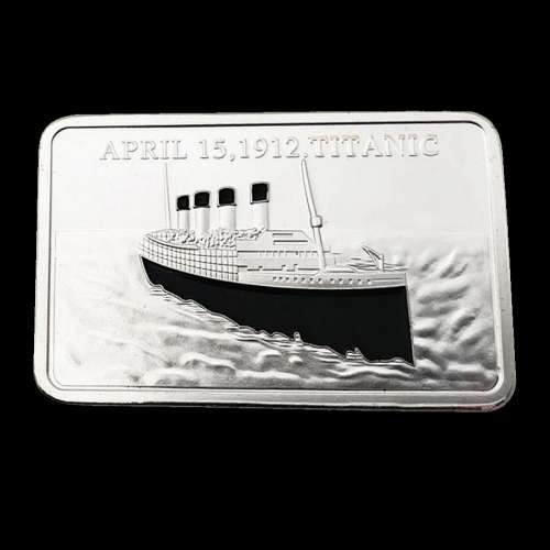 Lingot NEUF plaqué Argent - RMS Titanic White Star Line