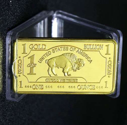 Lingot NEUF plaqué Or - Etats-Unis One Bullion Buffalo