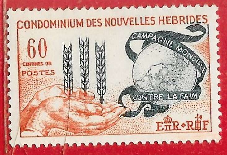 Nouvelles-Hébrides n°197 60c 1963 *