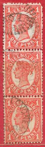 Queensland n°78 (x3) 1897-1900 (LONGREACH) o