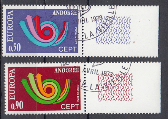 Andorre, Bureaux français (1973) Europa Cept Ø