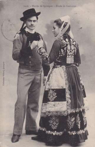 Etude de Costumes - Mariés de Quimper