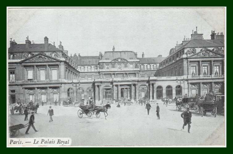 CPA PARIS (75) Le Palais Royal, non écrite, calèche chevaux