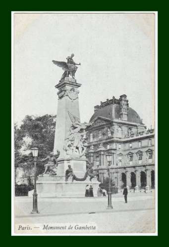 CPA PARIS (75) Monument Gambetta, non écrite