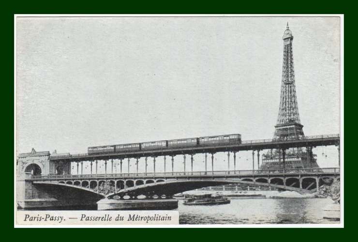 CPA PARIS - PASSY (75) Passerelle du Métropolitain, non écrite