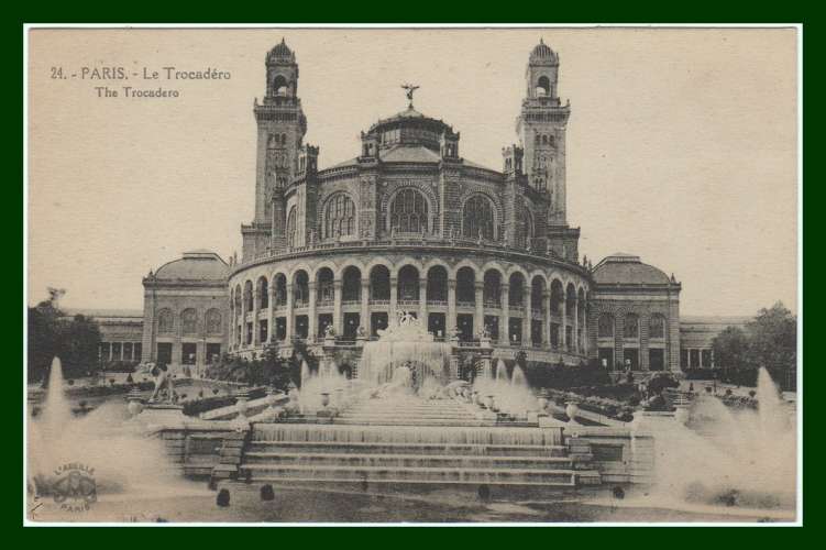 CPA PARIS (75) Le Trocadéro, écrite BE Fontaine