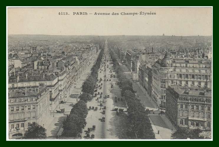 CPA PARIS (75) Avenue des Champs Elysées, non écrite TB