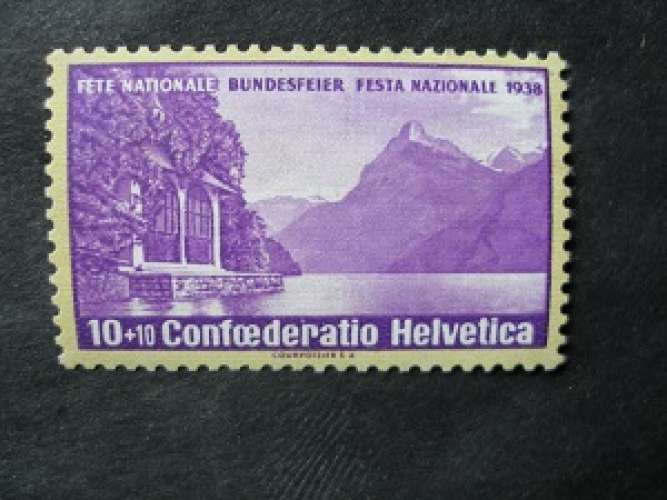 Suisse 1938 - Fête nationale ( chapelle de Tell ) - Mnh**