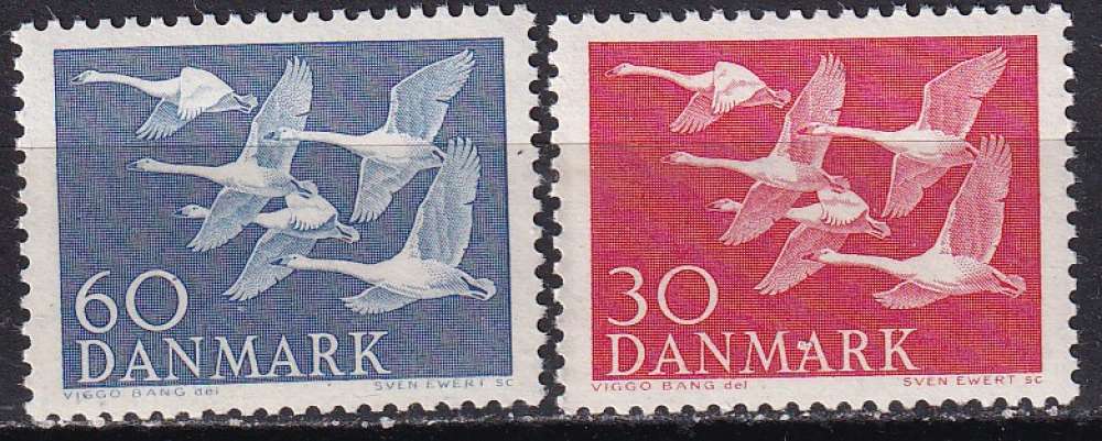 danemark ... n° 372/373  neufs** ... 1956