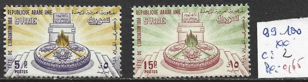 SYRIE 99-100 ** côte 2 €