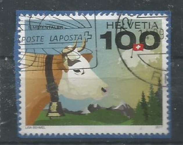 Suisse 2017  - YT n° 2442 - vache - cote 1,50