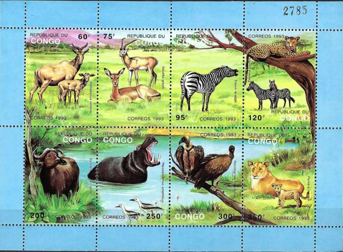 Congo - 1993 - Y & T n° 58 Blocs & feuillets - MNH