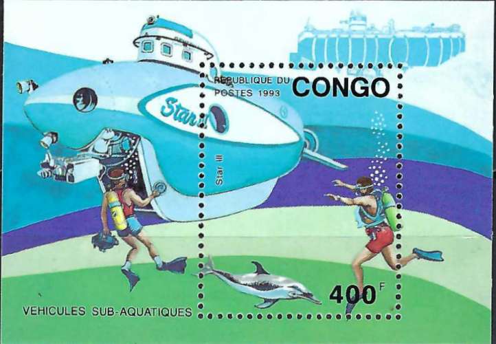 Congo - 1993 - Y & T n° 59A Blocs & feuillets - MNH