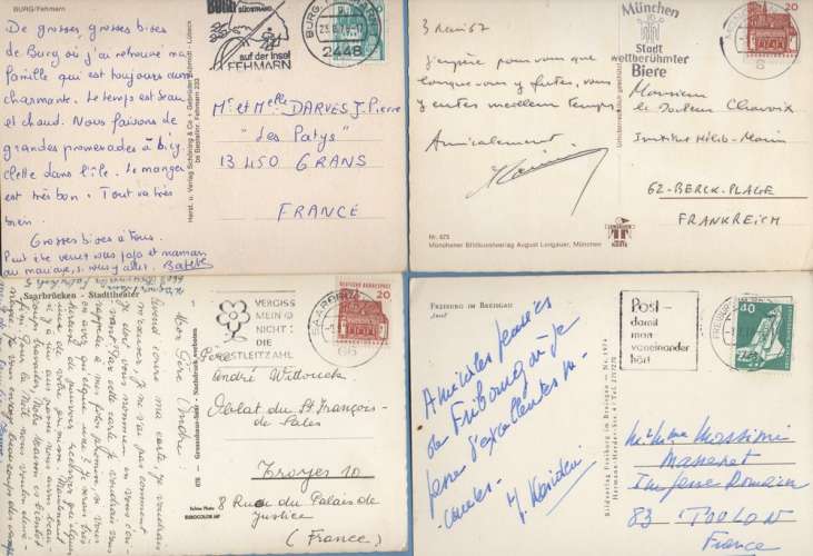 Lot 40 CPSM ALLEMAGNE (20 Scans avec verso) Voy. > France (Petit prix !)