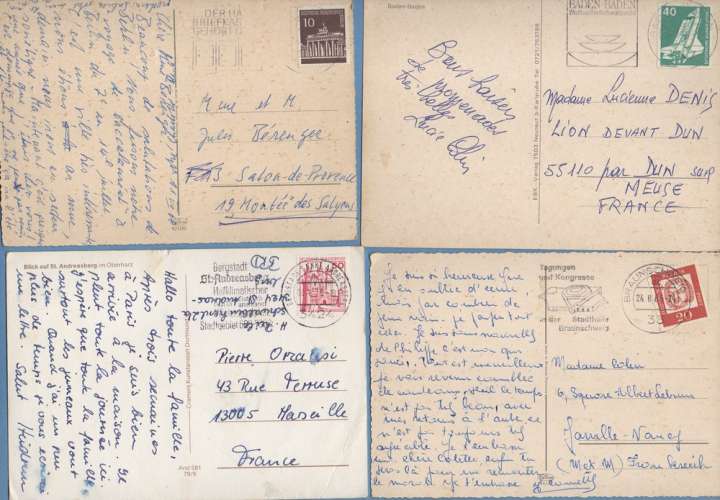 Lot 40 CPSM ALLEMAGNE (20 Scans avec verso) Voy. > France (Petit prix !)