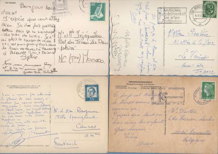 Lot 40 CPSM ALLEMAGNE (20 Scans avec verso) Voy. > France (Petit prix !)