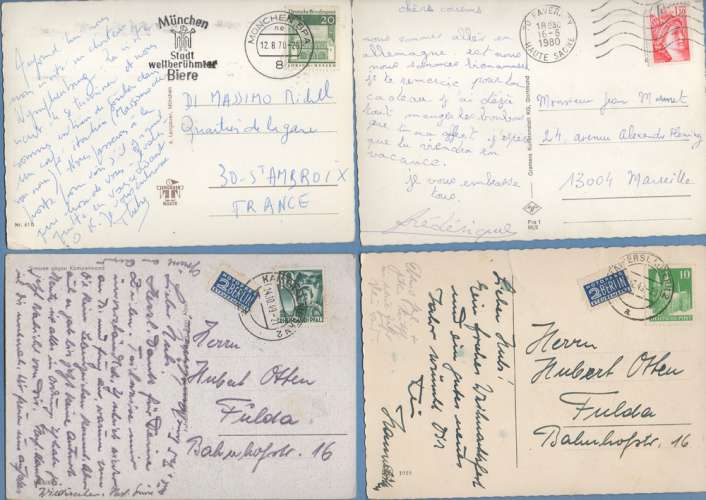 Lot 40 CPSM ALLEMAGNE (20 Scans avec verso) Voy. > France (Petit prix !)