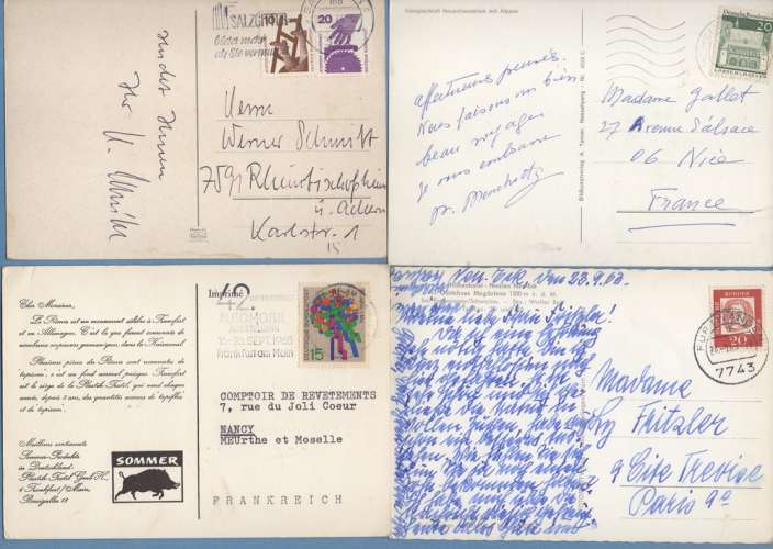 Lot 40 CPSM ALLEMAGNE (20 Scans avec verso) Voy. > France (Petit prix !)