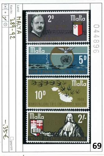 Malte 1969 - Michel 389-392 - ** neuf mnh postfris