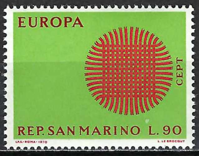 Saint-Marin - 1970 - Y & T n° 762 - Europa - MNH