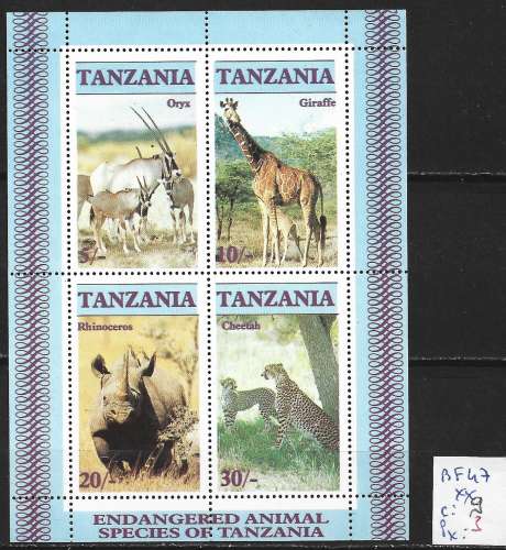 TANZANIE BF 47 ** côte 9 €