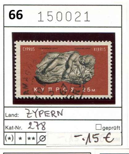 Chypre 1966 - Michel 278 - oo oblit. - 