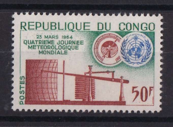 CONGO  Y/T  n° 159    neuf **    1964