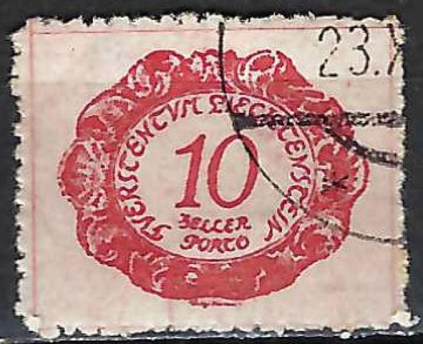 Liechtenstein - 1920 - Y & T n° 2 Timbres-taxe - O.