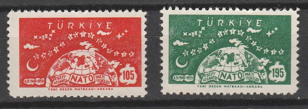 Turquie 1959 YT 1423 & 1424 Otan / Nato Neufs**