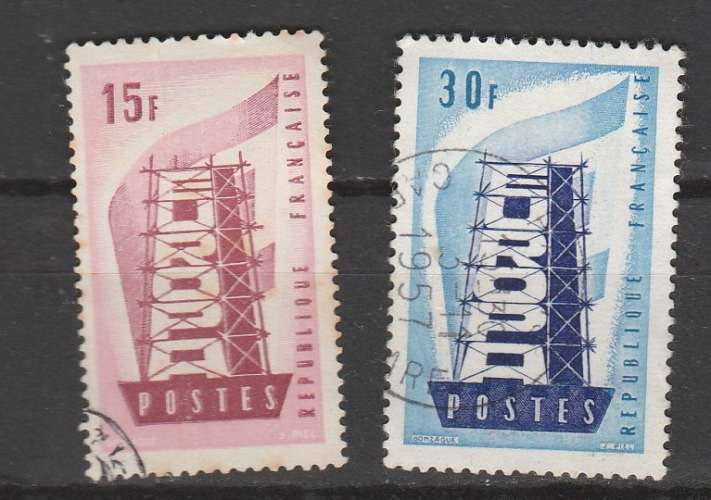 France 1956 Europa CEPT YT 1076 & 1078